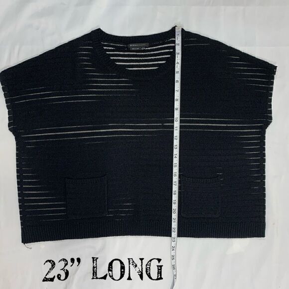 $5 ADD ON ITEM over sized see-through sweater with front pockets BCBGMAXAZRIA - Picture 13 of 14